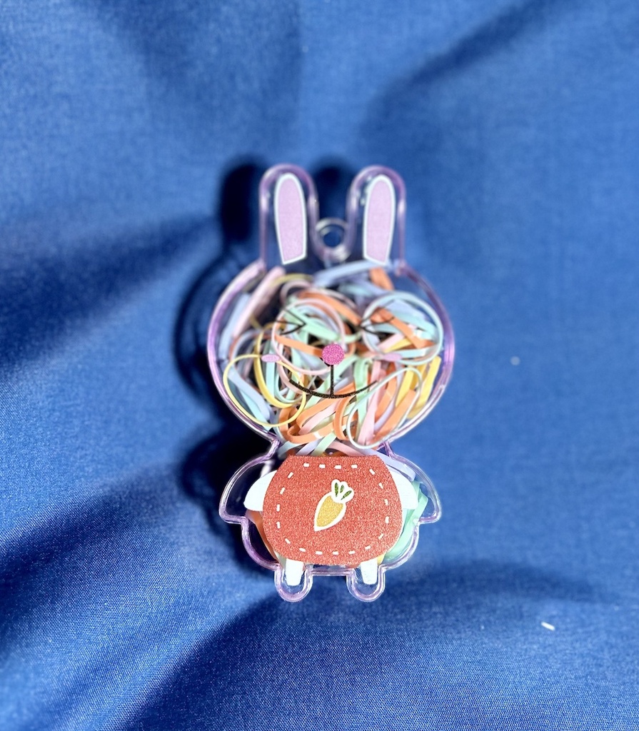 Caja de  ligas de colores niña